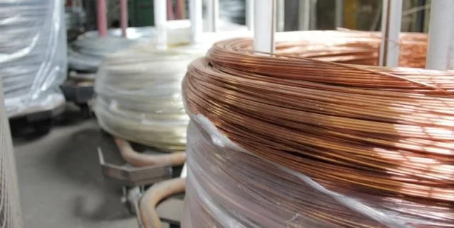 Coils of copper and stainless wire